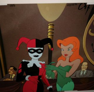 Batman The Animated Series (BTAS) Harley Quinn/Poison Ivy Orig Production Cel 2