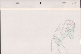 Akira Anime Douga Drawing For Cel Animation Art Tetsuo On Street アキラ 1988