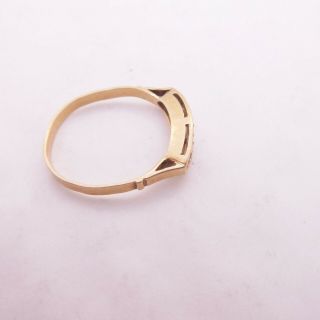 18ct gold rose cut diamond ring,  art deco 5 stone 2