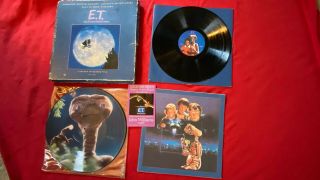 1982 E.  T.  & Michael Jackson Vinyl,  Collectors Set,  W/picture Disc & Storybook