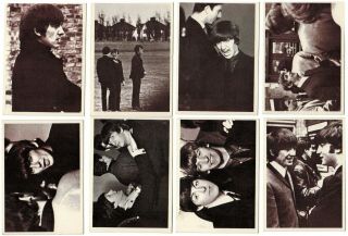 1964 Topps Beatles Hard Days Night Sepia Movie Complete 55 Card Set Ex - Nm