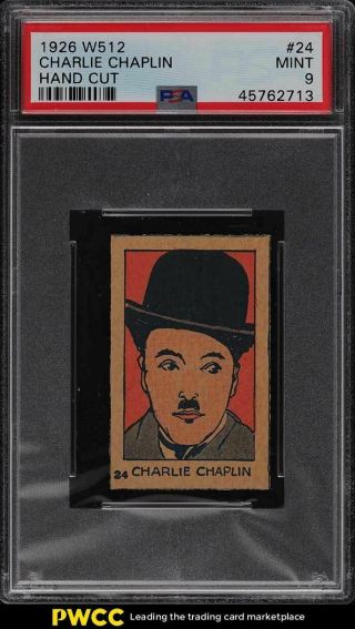 1926 W512 Strip Card Charlie Chaplin 24 Psa 9