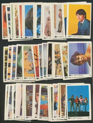 (55) 1967 Raybert A&bc Gum Monkees Trading Cards Complete Set Vg/ex - Ex W/extras