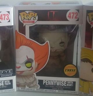 Funko Pop It Pennywise W/boat Chase Sepia 472