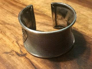 Wide Silver Cuff Bracelet.  130 Grams