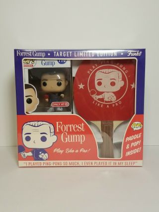 Funko Forrest Gump Pop And Ping Pong Paddle Set Limited Edition Target Exclusive