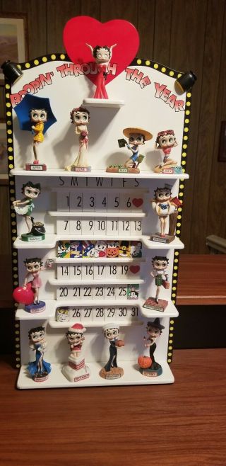 Complete Betty Boop Calendar Boppin Through The Year Danbury All Figurines