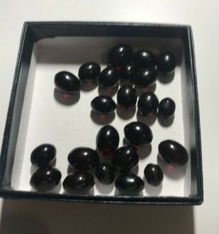 Vintage Cherry Amber Bakelite Loose Beads 36 Grams.