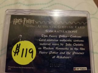 Artbox Harry Potter Costume Card Poa Madam Rosmerta Julie Christie 130/250