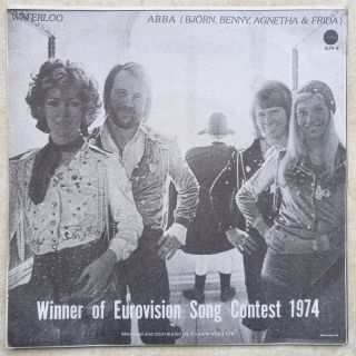 Abba (bjorn,  Benny,  Anna & Frida) Waterloo 7 " - South Africa Picture Sleeve