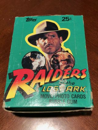 1981 Topps Indiana Jones Raiders Of The Lost Ark Wax Box