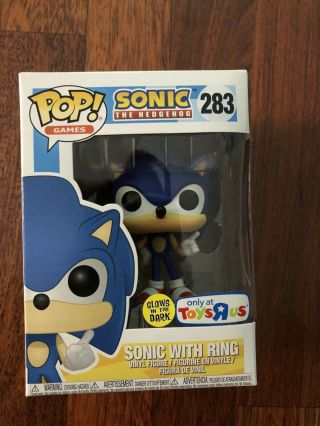 Funko Pop Sonic The Hedgehog Sonic With Ring Tru Exclusive Gitd 283 Games