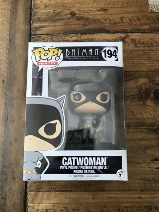 Funko Pop Dc Heroes Catwoman 194 Batman The Animated Series 2017 Vaulted