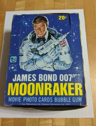 1979 James Bond 007 Movie Moonraker Wax Box With 36 (full) Packs
