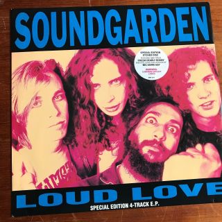 Soundgarden - Loud Love - 4 Track Ep W/etching - W/hype - Uk Amy574 Ex