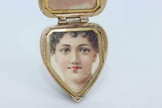 Fine Antique Edwardian Intricately Engraved 9ct Gold Heart Locket Pendant/charm