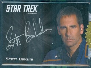 Star Trek Enterprise Archives Ser 1 Scott Bakula As Capt Archer Silver Autograph