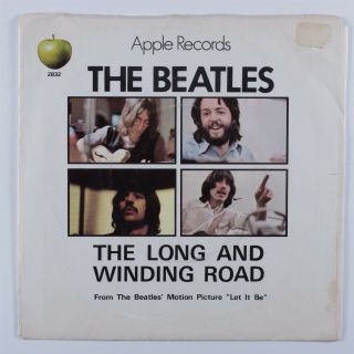 Rock 45 Beatles The Long And Winding Road Apple Picture Sleeve