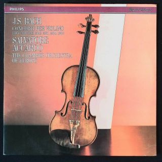 Salvatore Accardo Bach Concerti Per Violino Philips 416 412 - 1 2lp