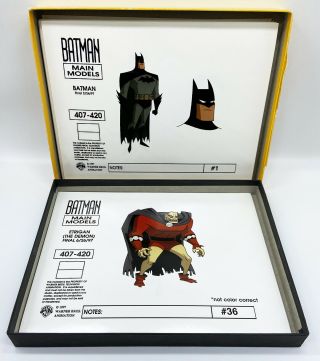 1998 Batman The Animated Series Model Cel Color Comp Prints Set Bruce Timm Btas