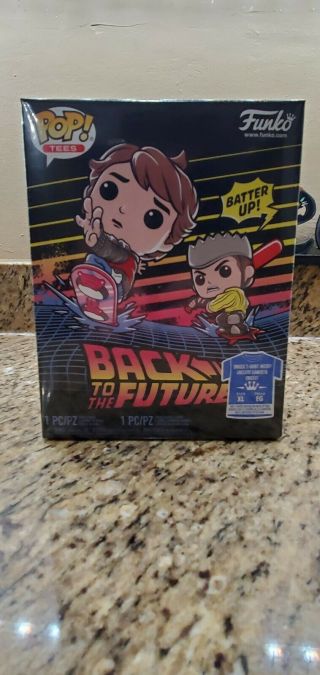 Marty Mcfly With Hoverboard Funko Pop Xl T - Shirt Bundle Walmart Exclusive
