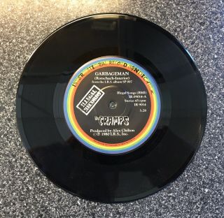 The Cramps 7” Single Vinyl 45 Garbageman Drugtrain Illegal Records I.  R.  S.  1980 2