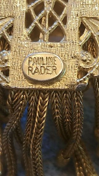 Pauline Rader Gold Lion Pendant Brooch 2
