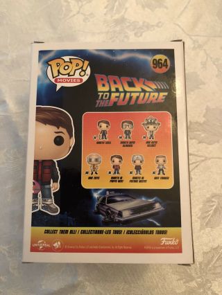 Funko Pop BTTF Walmart Exclusive Back to the Future Marty With Hoverboard 964 3