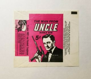 1965 Topps The Man From Uncle Wax Pack Wrapper Nmmt