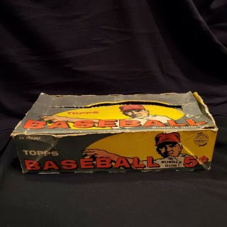 1959 Topps Baseball Empty 5 Cent Display Box Complete Box