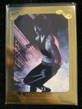 2020 Marvel Masterpieces Base Card 91 Canvas Foil Gallery X - 23 42/99