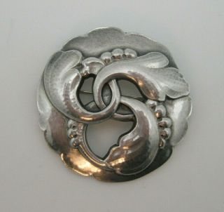 RARE Old Georg Jensen Sterling Silver 20 Pin / Brooch 3
