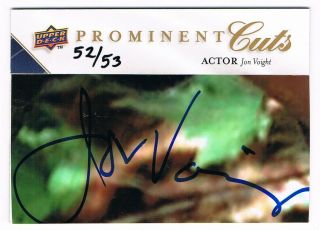 2009 Upper Deck Prominent Cuts Signature Autograph Jon Voight 52/53