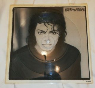 Michael Jackson.  Man In The Mirror.  Vinyl Square Picture Disc.