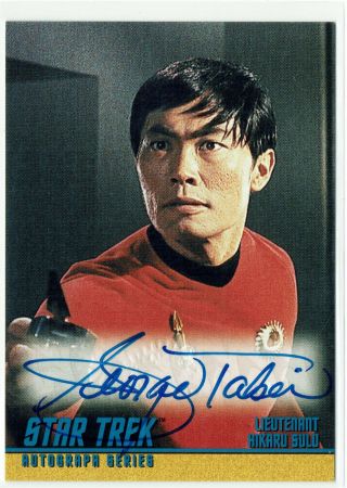 Star Trek The Series Season 2 Autograph Card A33 George Takei As Sulu