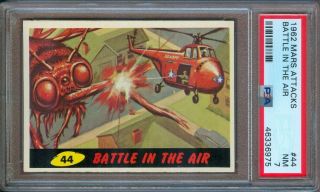 1962 Mars Attacks 44 Battle In The Air Psa 7