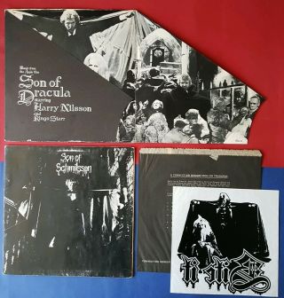 Harry Nilsson Ringo Starr Son Of Dracula Schmilsson Vinyl 2lp & Iron - On Transfer