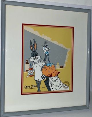 Bugs Bunny Cel Elmer Fudd Rabbit Of Seville Ii Signed Chuck Jones Warner Bros