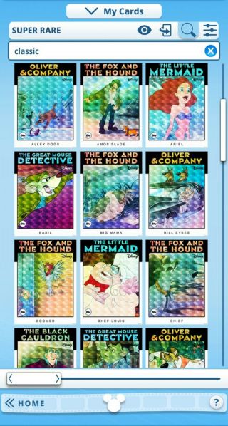 Topps Disney Collect - Classic Series 3 Refractor Set Rare (50 Cards)