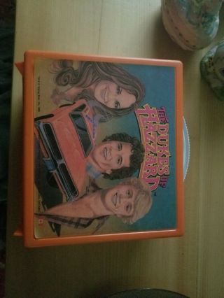 1981 Dukes Of Hazzard Lunch Box Rare Orange Plastic