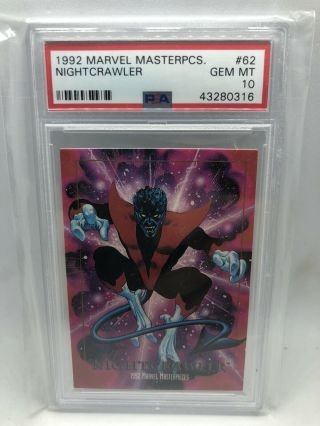 1992 Marvel Masterpieces Nightcrawler Psa 10 (population 1/4)