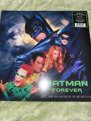 Batman Forever Motion Picture Soundtrack Green Purple U2 Colored Vinyl U2 Harvey