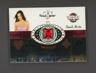 2020 Benchwarmer Red Foil Vegas Baby Premium Pamela Horton Bracelet 1/1