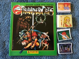 Thundercats Sticker Album With Poster And 110 Stickers Panini 1986
