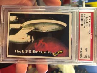 1976 Star Trek - The U.  S.  S.  Enterprise Nm Mt Psa 8
