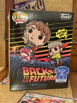 Funko Pop Marty With Hoverboard,  Tee Back To The Future Walmart Exclusive 964