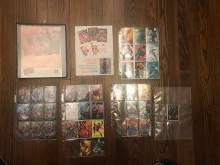 1992 Marvel Masterpieces 119 Card Master Set Foil Promos Lost Cards More