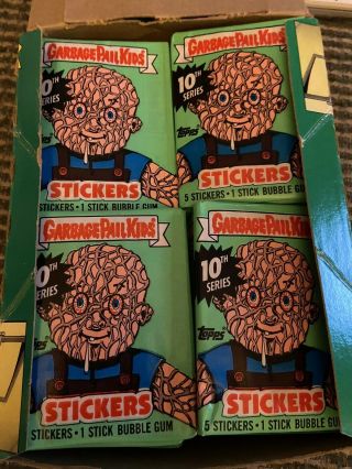 Garbage Pail Kids 10th Series One 45 Wax Pack With 25 Cent.  Never Open