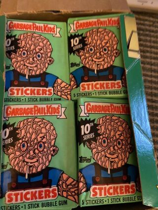 Garbage Pail Kids 10th series one 45 wax pack with 25 cent.  Never Open 2