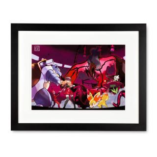 Pokemon Center Yveltal Framed Art Print By Ken Sugimori Limited Edition 25/50